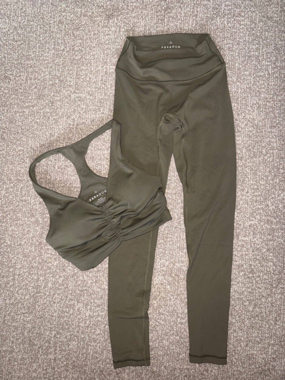 PARAGON Olive Active Set - Bra & Leggings